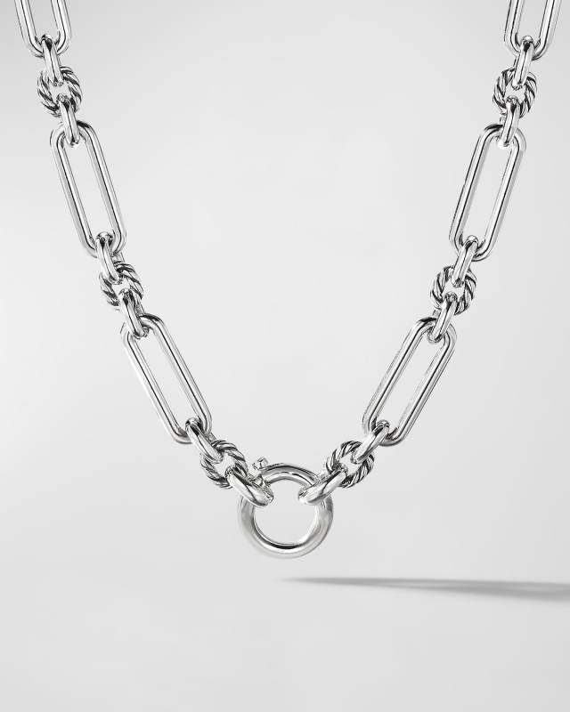 Lexington Chain Necklace in Silver, 9.8mm, 16.5"L