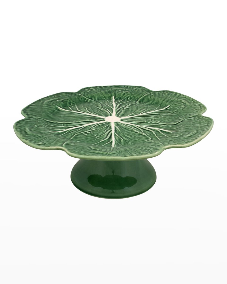 Cabbage 12" Cake Stand, Green