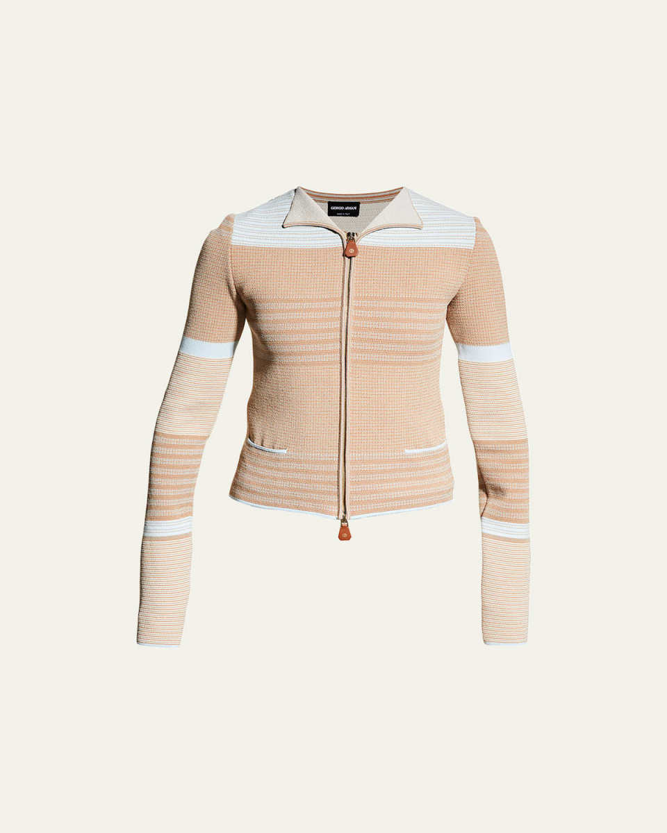 Stripe Knitted Jacket