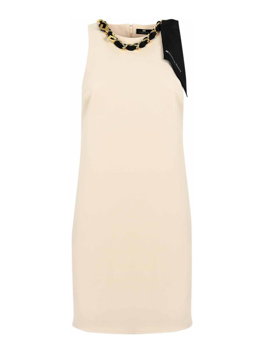 Elisabetta Franchi Robe Courte - Crème