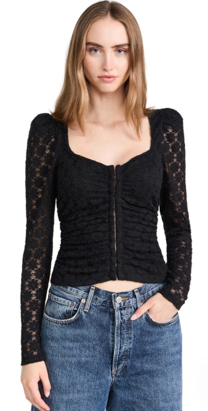 ASTR the Label Leia Top Black