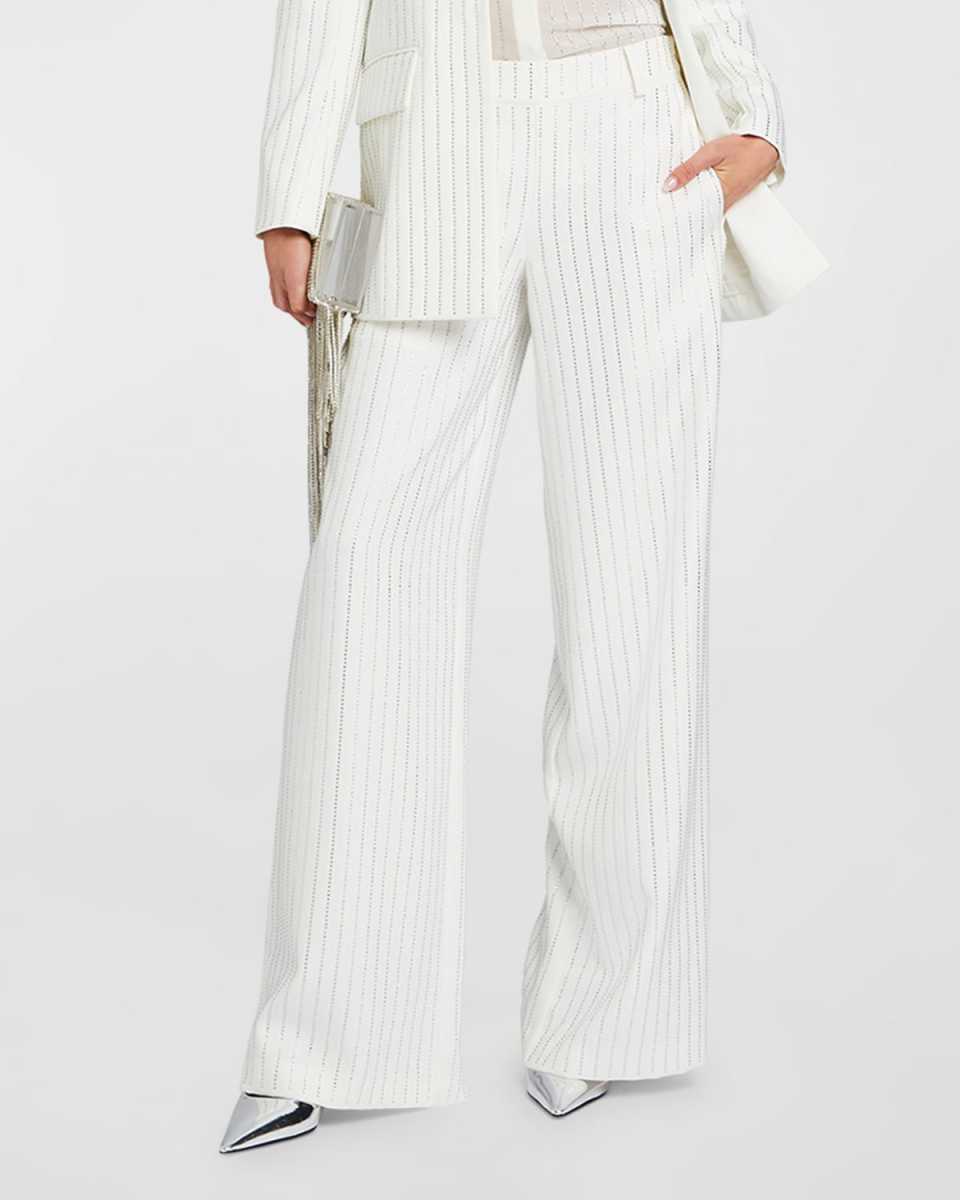 Baylor Embellished Wide-Leg Pants
