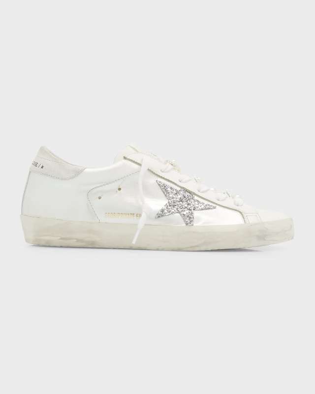Superstar Pearly Glitter Low-Top Sneakers
