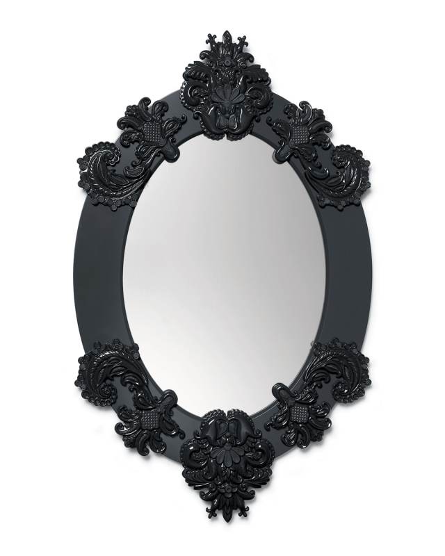 Framed Oval Mirror