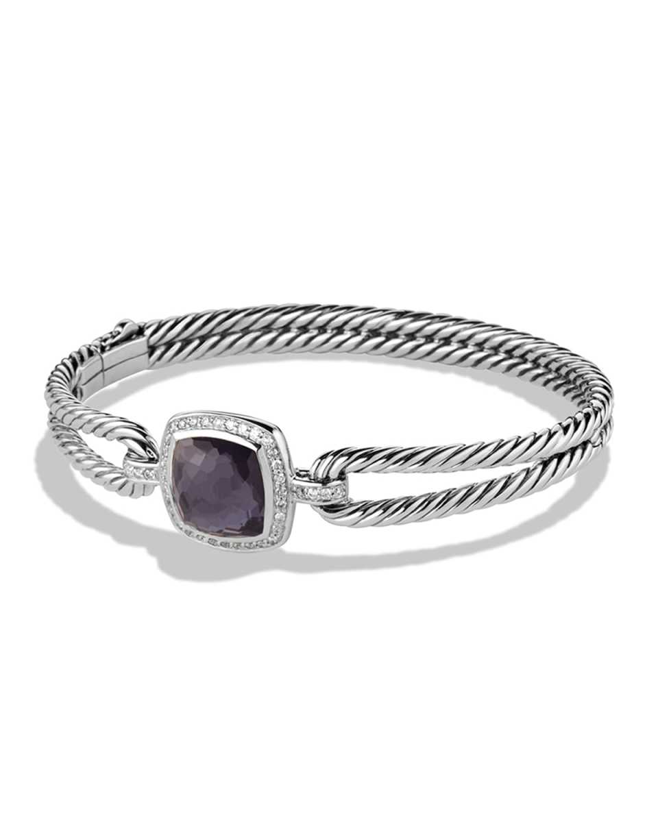 Albion Prasiolite Bracelet with Diamonds