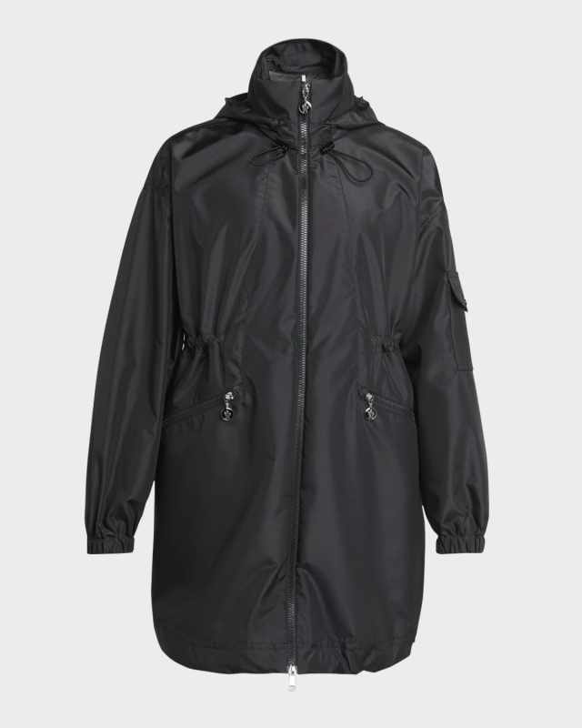 Adhemar Water-Repellent Long Parka Jacket