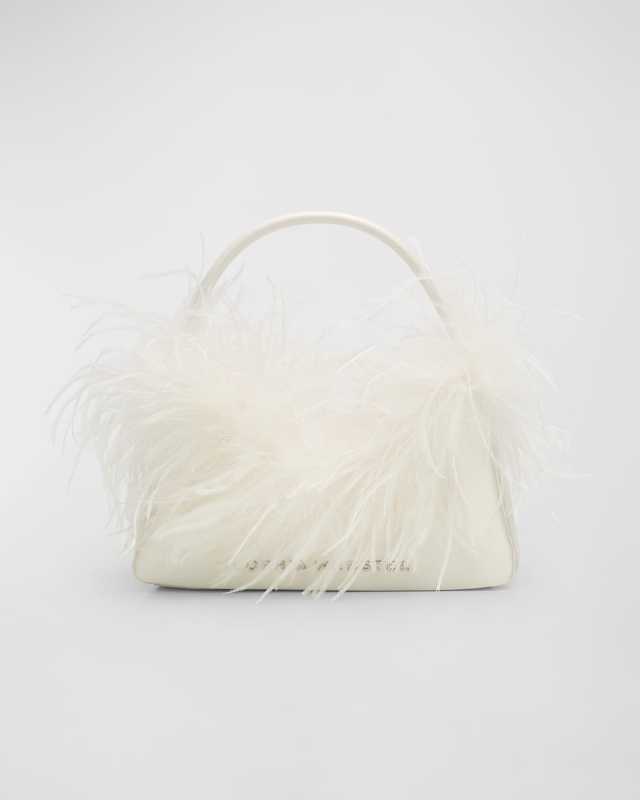 Dusty Mini Feather Hobo Bag