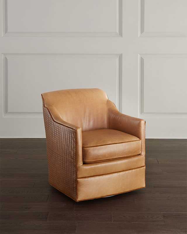 Harris Leather Swivel Chair