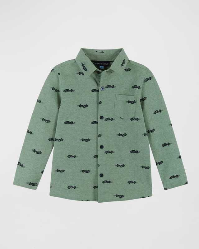 Boy's Cotton Button-Down Shirt, Size 2-7