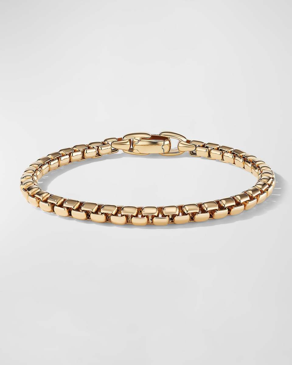 Box Chain Bracelet in 18K Gold, 5