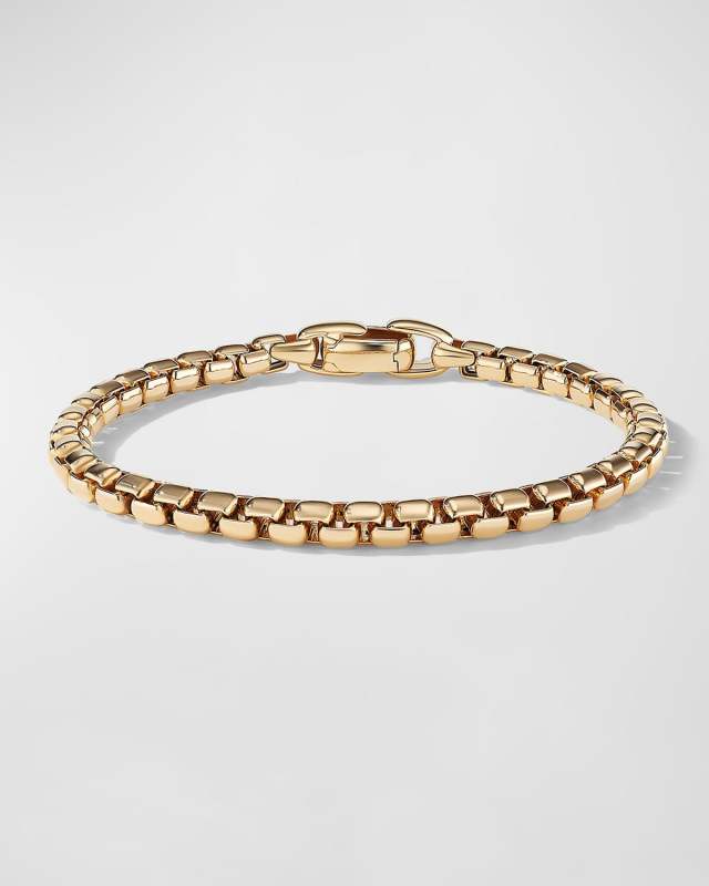 Box Chain Bracelet in 18K Gold, 5