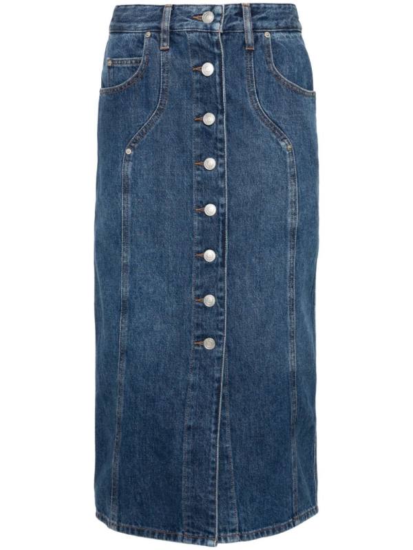 Vandy denim midi skirt