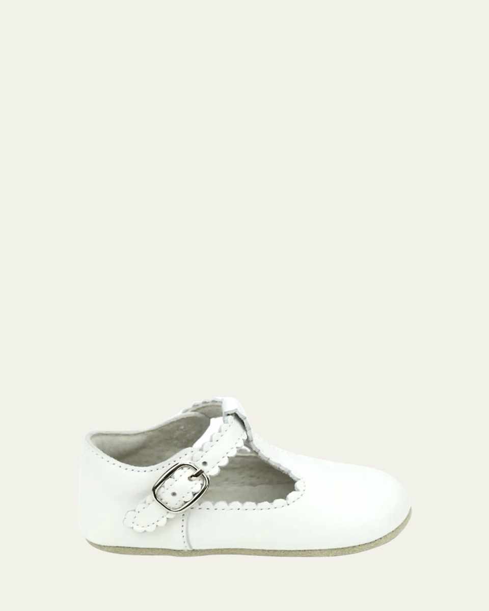 Girl's Elodie Scalloped Mary Jane Shoes, Newborn/Baby