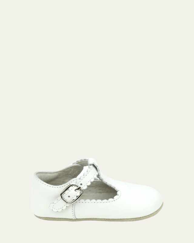 Girl's Elodie Scalloped Mary Jane Shoes, Newborn/Baby