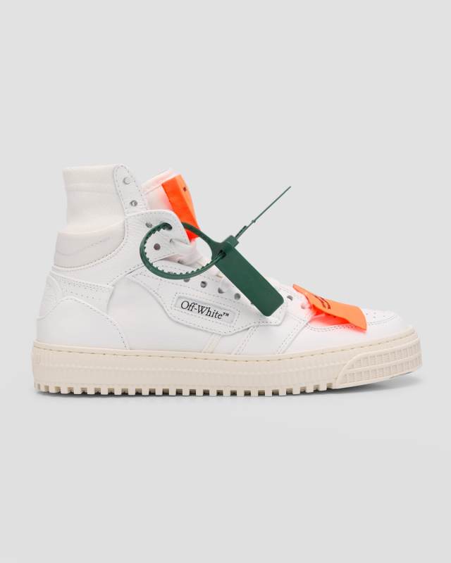 3.0 Off Court Leather High-Top Sneakers
