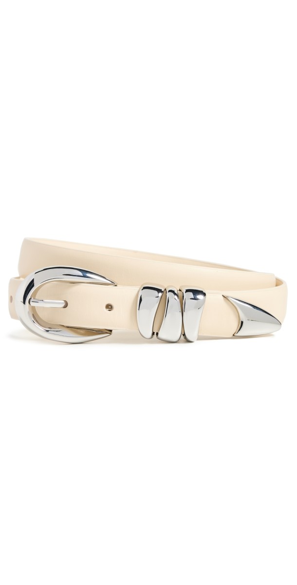 Madewell Triple Metal Keeper Belt True Black
