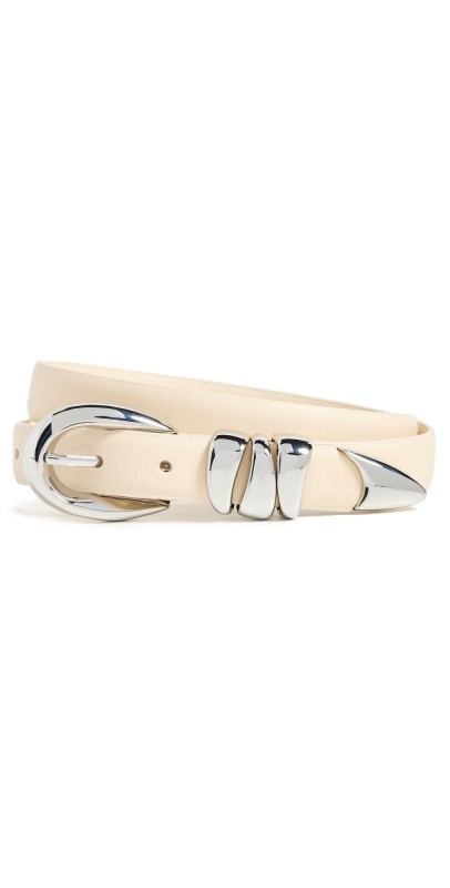 Madewell Triple Metal Keeper Belt True Black