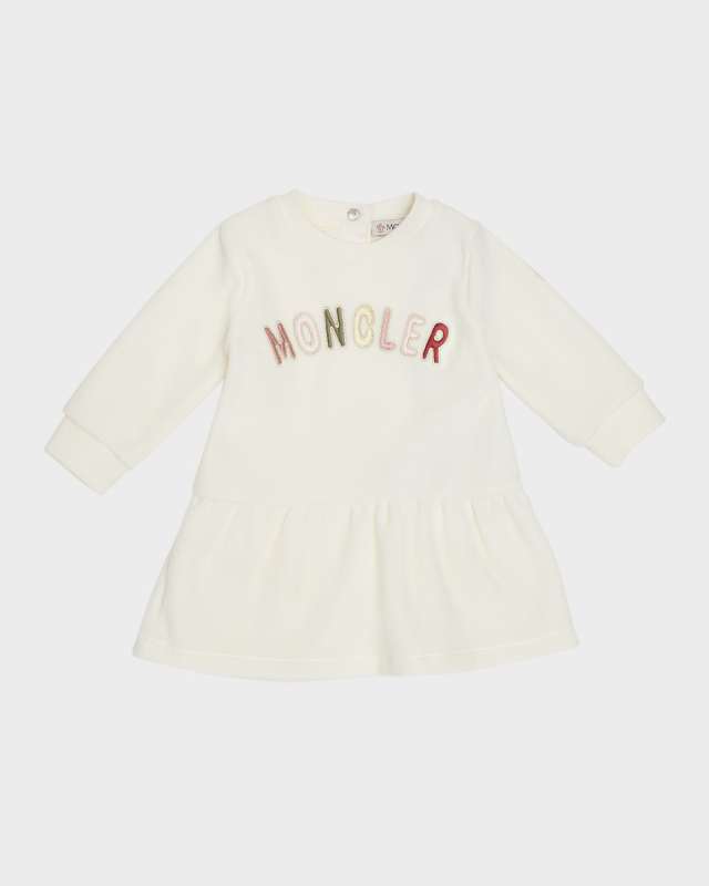 Girl's Logo-Print Embroidered Dress, Size 6M-3