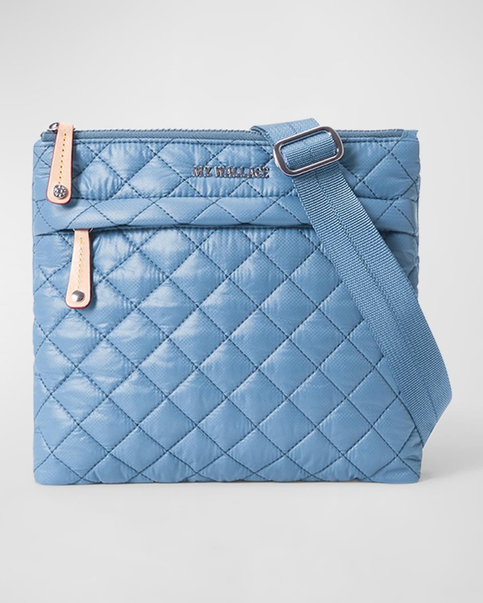 Metro Flat Quilted Nylon Crossbody Bag