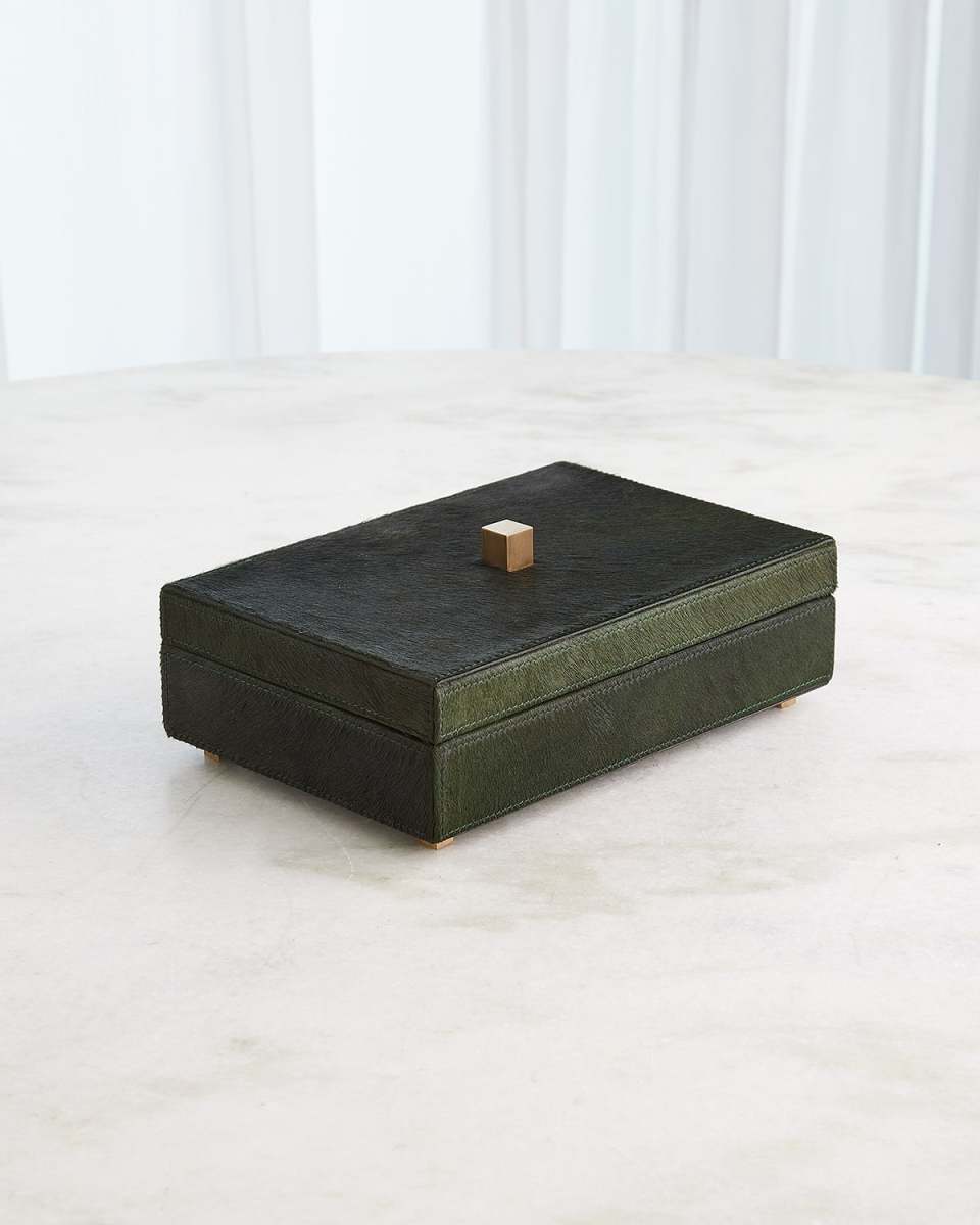 Posh Hair-On-Hide Box, 12"