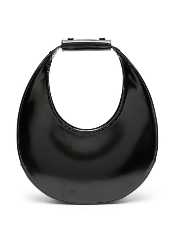 Moon leather shoulder bag