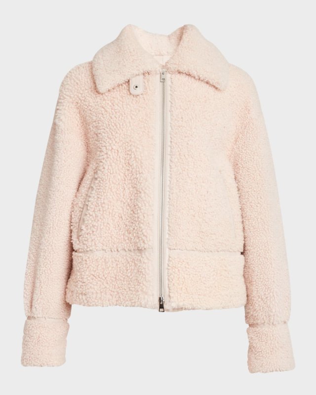 Sheep Shearling Zip Jacket