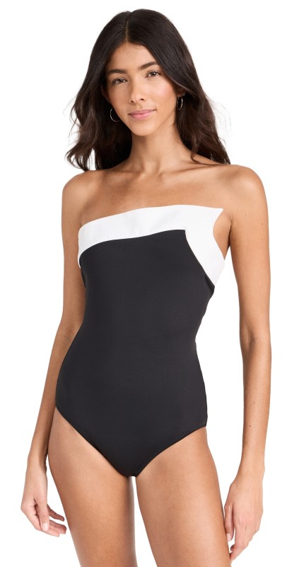 STAUD Alexandra One Piece Black/White