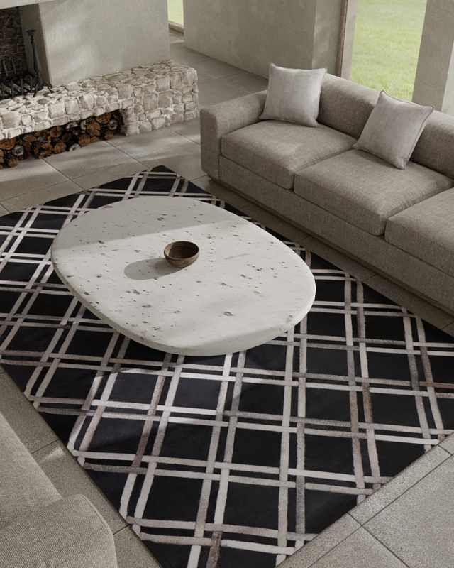 Cobree Hair Hide Rug, 4' x 6'