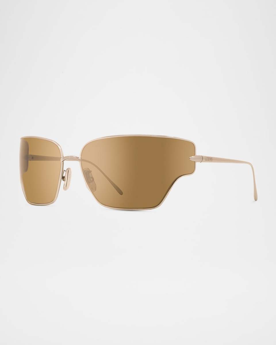 Signature Metal & Nylon Shield Sunglasses