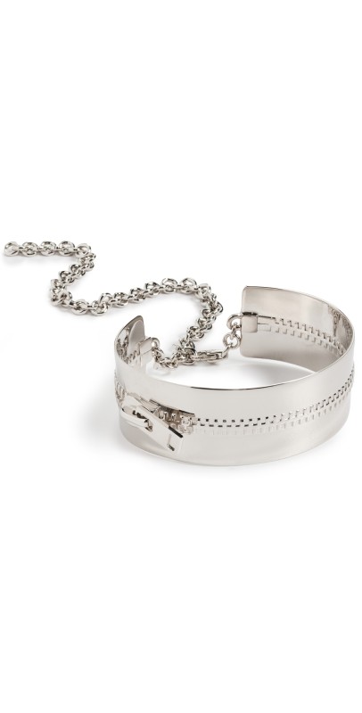 Acne Studios Zip Bracelet Silver