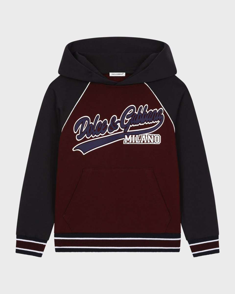 Boy's Varsity Logo-Print Hoodie, Size 8-14