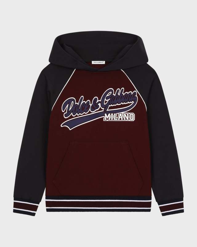 Boy's Varsity Logo-Print Hoodie, Size 8-14