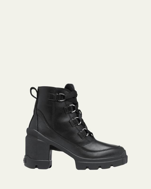 Caribou Leather Winter Heeled Booties