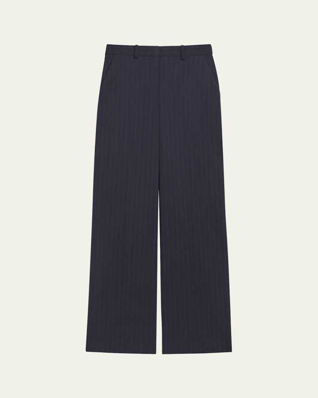 Pinstripe Relax Straight Pants