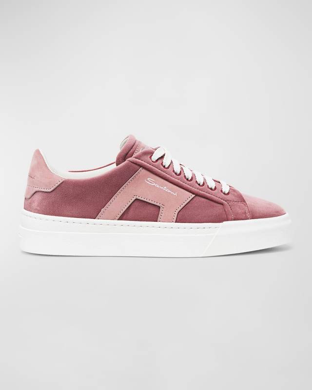 DBS1 Bicolor Suede Low-Top Sneakers