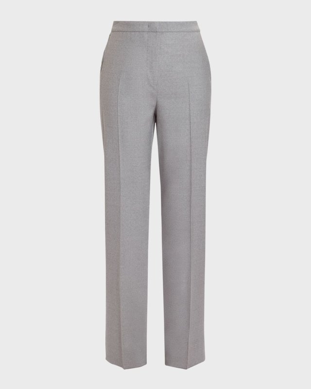 Plus Size Recinto High-Rise Wool Flannel Pants