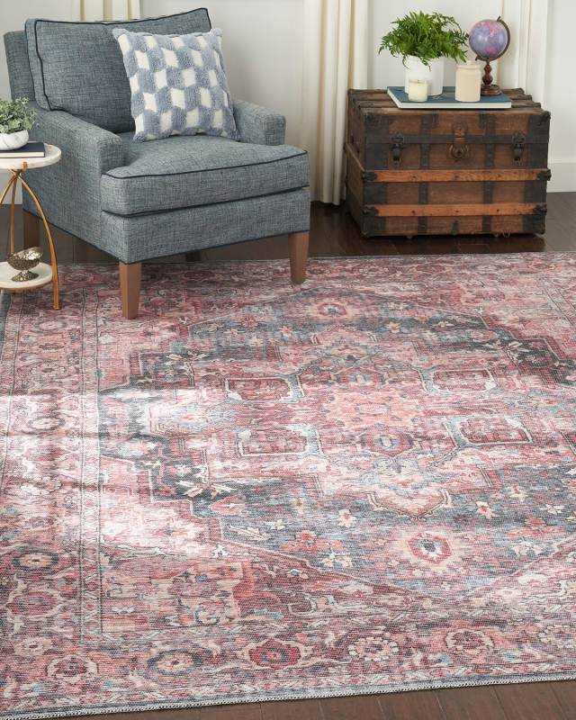 Lalie Washable Rug, 2' x 6'