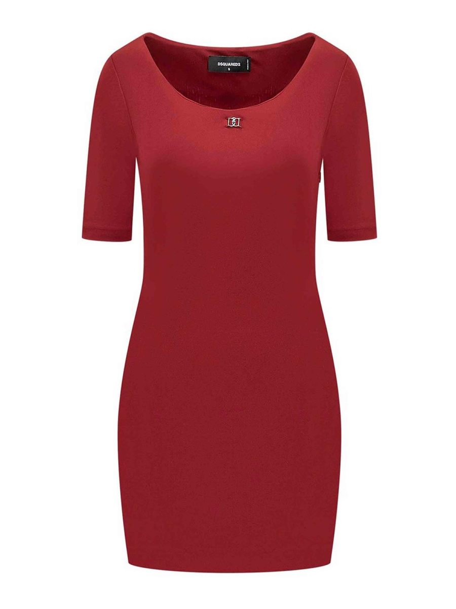 Dsquared2 Robe Au Genou - Rose