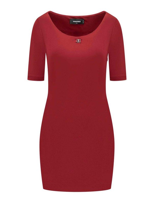 Dsquared2 Robe Au Genou - Rose