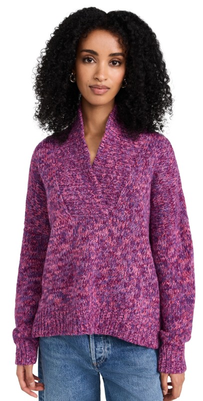 XIRENA Keyes Sweater magenta marble