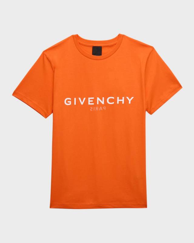 Boy's Front & Back Printed Logo T-Shirt, Size 8-14