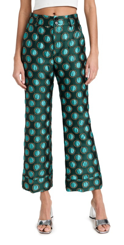 La DoubleJ Hendrix Pants Jacquard Winter Sun