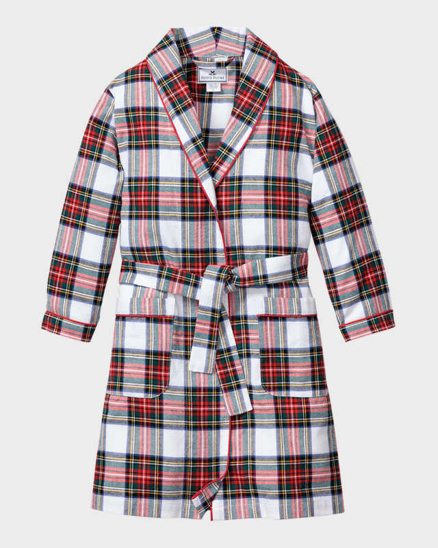 Kid's Balmoral Tartan Robe, Size 3T-14