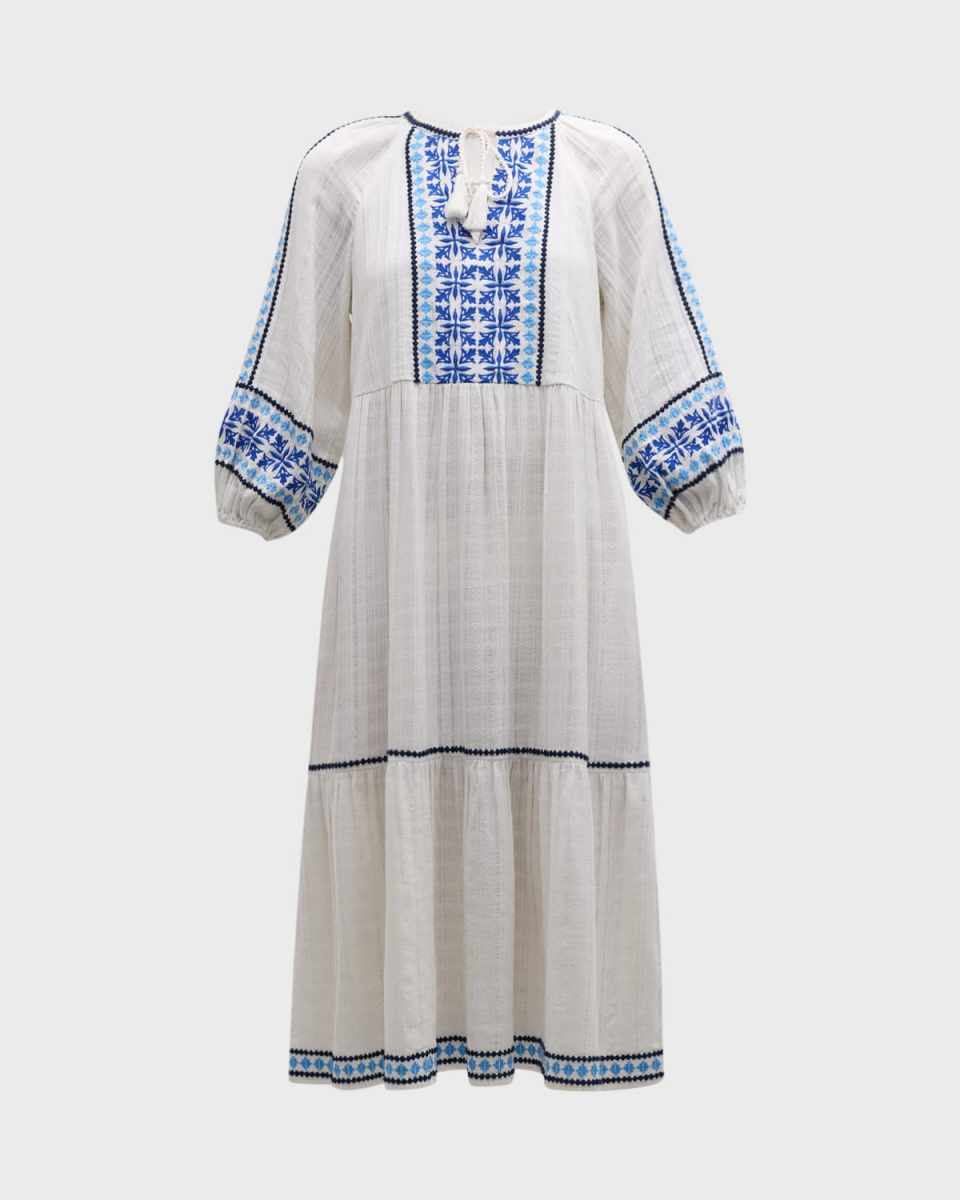 Mykonos Tiered Midi Dress