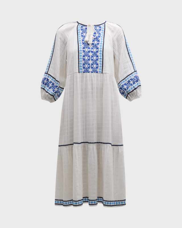 Mykonos Tiered Midi Dress