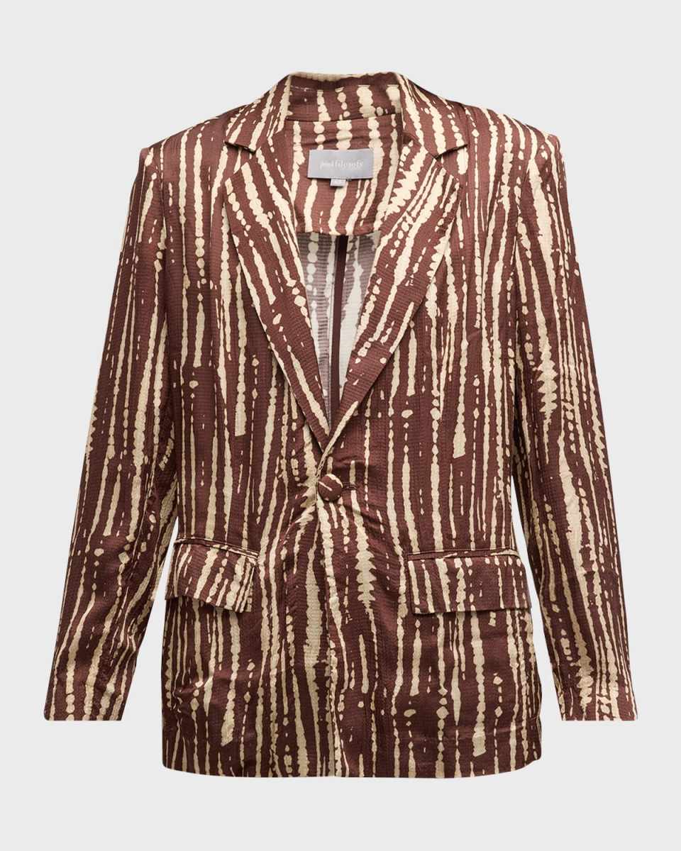 Parana Stripes Single-Breasted Blazer