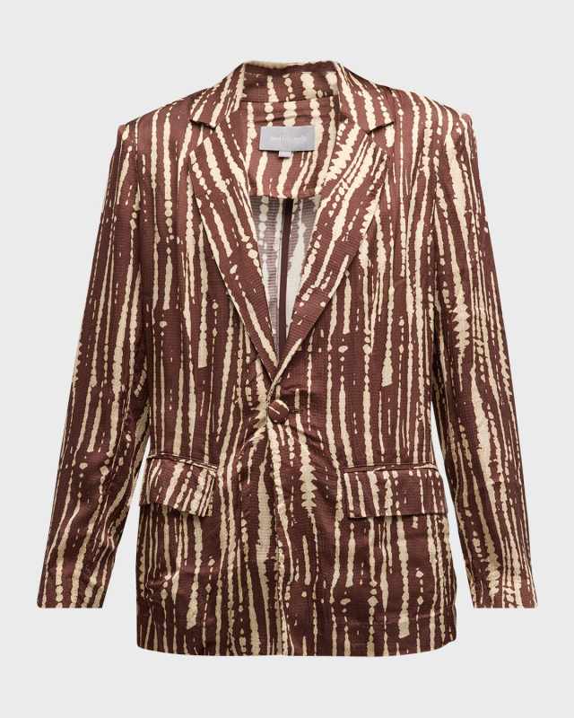 Parana Stripes Single-Breasted Blazer