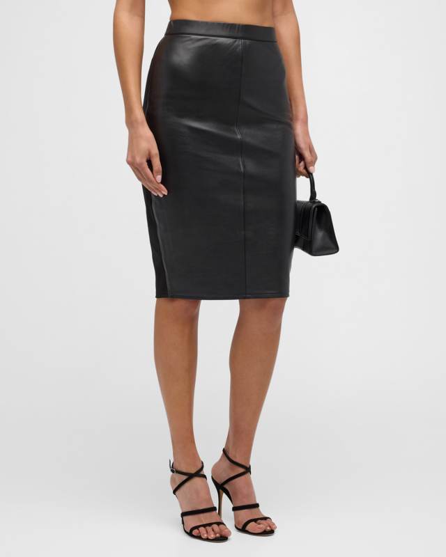 Port Elizabeth Recycled Leather Pencil Skirt