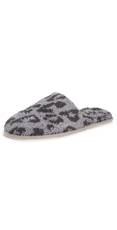 Barefoot Dreams CozyChic Barefoot in the Wild Slippers Graphite/Carbon