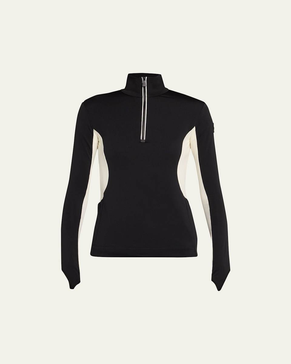 Colorblock Quarter-Zip Sweatshirt